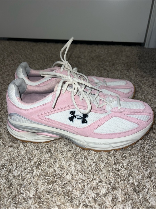 Under Armour Shoes - Under Armour Unisex Apparition Pink and White Athletic Running Shoes W11/M9.5